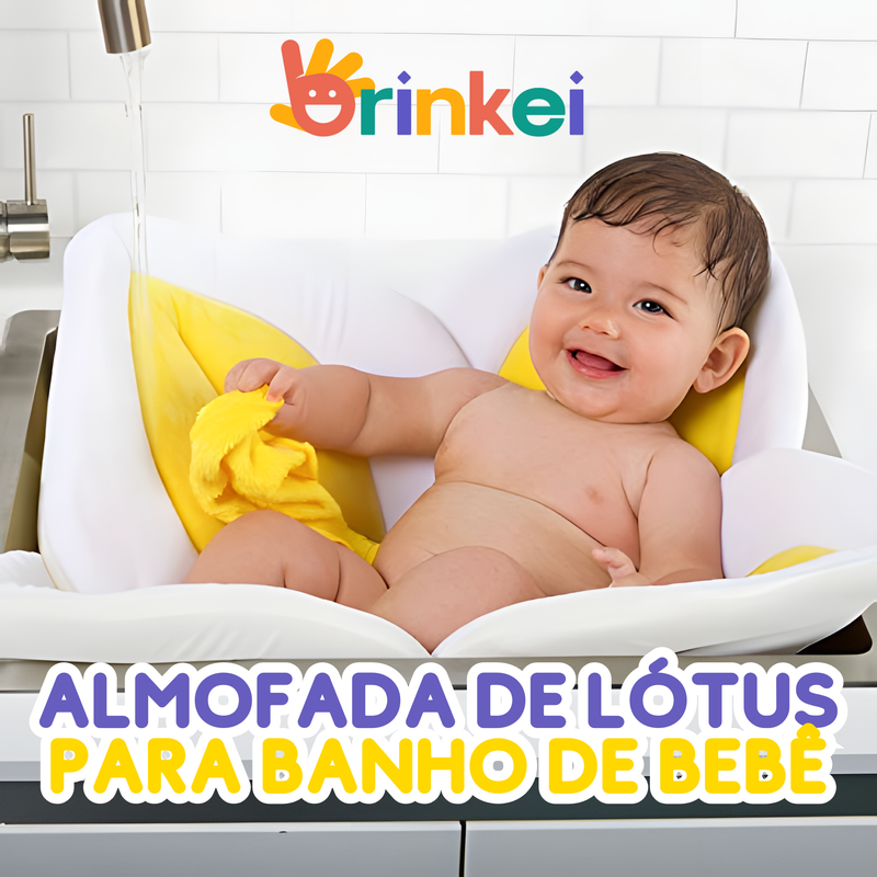 Almofada de Lótus para Banho de Bebê Brinkei®