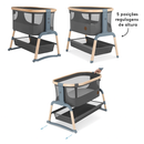 Berço Baby Side Dobrável e Portátil Brinkei – Praticidade em Cada Detalhe