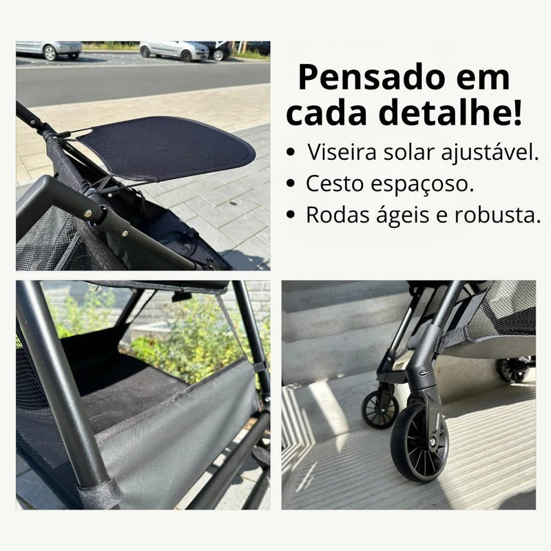 Carrinho Dobrável BabyMob – Para Pais que Estão Sempre em Movimento