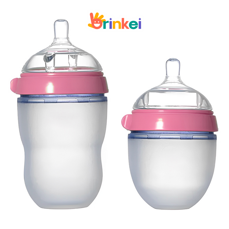 Mamadeira Anti-Cólica - 100% de Silicone que Imita o Seio Materno • Livre de BPA + BRINDE EXCLUSIVO